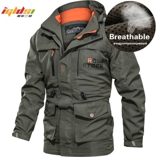 Breathable Bomber Jacket Men 2020 Spring Autumn Multi-pocket Military Tactical Jackets Windbreaker Male Outdoor Stormwear Coats