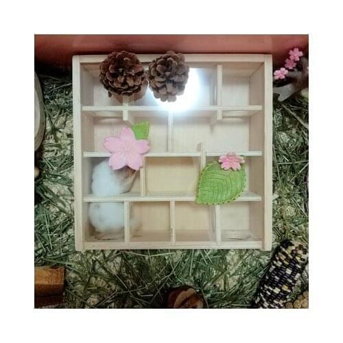 Hamster, golden bear, small pet toy, wooden maze, treasure, puzzle product