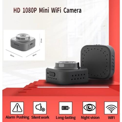 New Portable 1080P Mini Camera 、Wifi Wireless Camcorder、 Home Security HD Small Body IP Camera 、with Rechargeable Battery