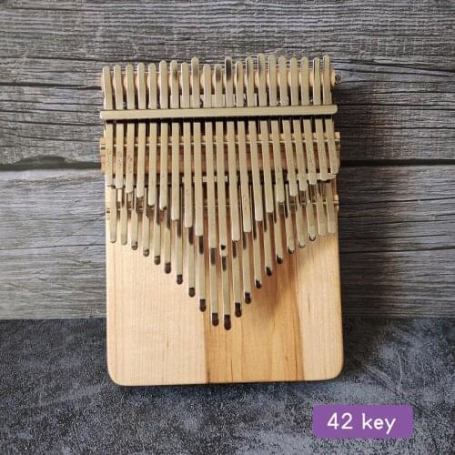 Double Layer Kalimba 42 Key Handmade Thumb Piano 3 Colors Playing Chromatic Diatonicism Keyboard Musical Instrument With Case
