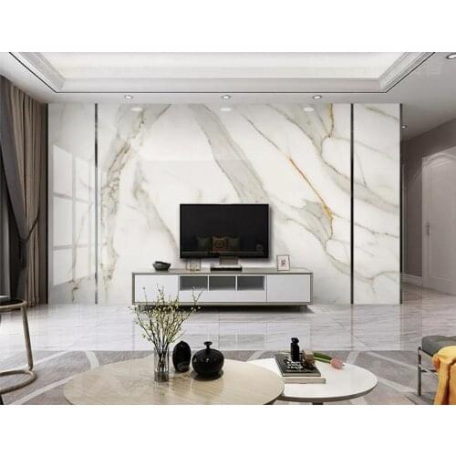 White Belly Marble Wallpaper 3D Jazz White Wall Mural for TV Background Wall Decor Luxury Murals Photo Printed Wall Papers