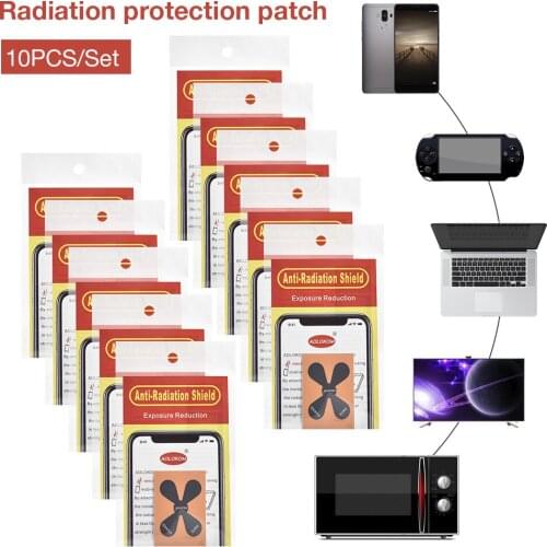 10PCS/Set Mobile Phone Radiation Protection Stickers Quantum High Release Negative Ion Radiation Stickers for Smartphone Home