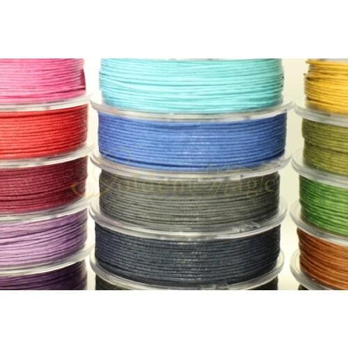 ONAROLL 1mm pure cotton wax necklace bracelet rope diy handmade cotton rope pendant necklace rope braided rope