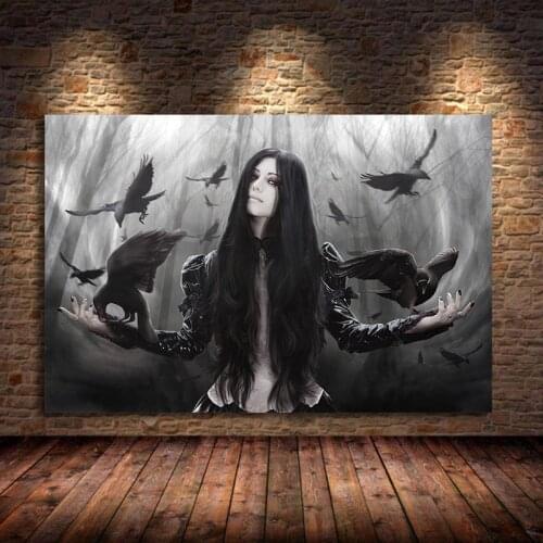 Simple Black and White Dancer Print Poster Decor Angel Girl Oil Canvas Painting Wall Picture Art For Bedroom Home Decor Unframed