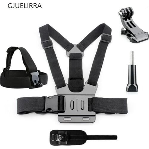 GJUELIRRA Adjustable Harness Chest Strap Head Strap Belt for GoPro Hero 9 8 7 5 Black Xiaomi Yi 4K Sjcam Insta360 Accessory