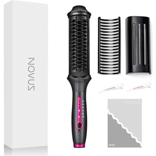 Hair Straightener Brush for Men/Women,Electric Hot Comb Hair Beard Straightener with Anti-Scald Fast Ceramic Heating Ionic Beard