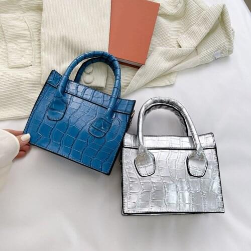 Youth Ladies Simple Versatile Bag Alligator Pattern Shoulder Crossbody Bag Ladies Popular Simple Female Daily Bag