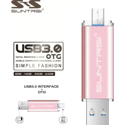Suntrsi pen drive 3.0 8gb 16g 32GB 64G USB Flash Drive 128G Pendrive waterproof usb stick флэш-накопите u-disk key gift for PC