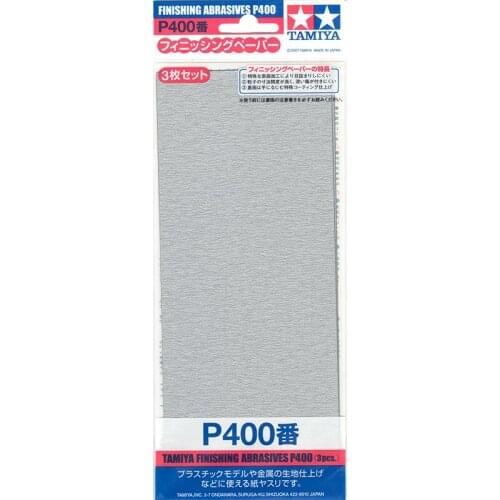 Tamiya 87054 Finishing Abrasives P400 3 pieces