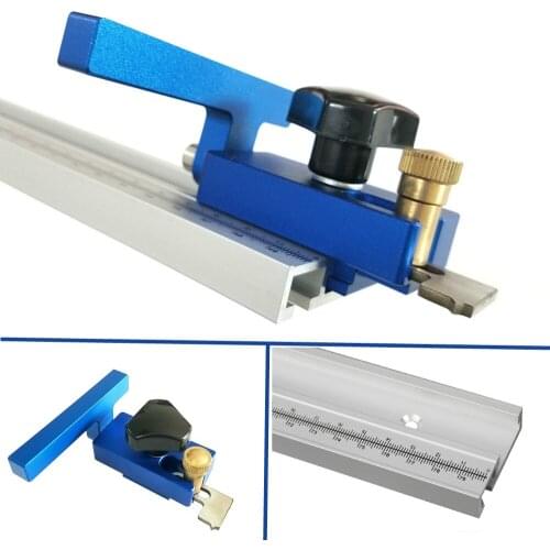 NEW Woodworking T Tracks Slot Miter Track Stop 800mm Aluminum Alloy T-slot Miter Track with Scale for Woodworking Router Table