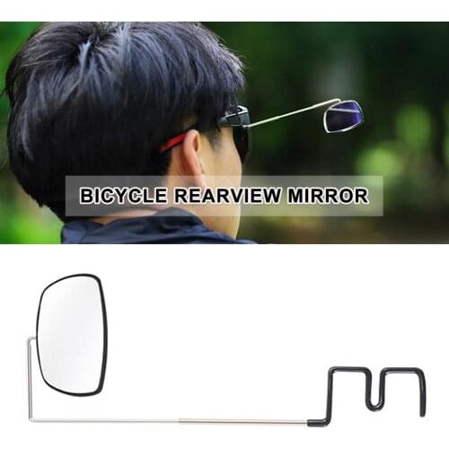 1PC Bike Glasses Mirror Adjustable Wide Angle Aluminium Alloy Bicycle Rearview Mirror Cycling 360 View Mount Eyeglass Helmet
