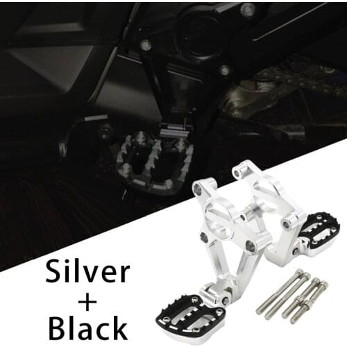 High Performance Silver Motorcycles Footrest Foot Pegs For Honda XADV750 XADV 750 2017 Accessory