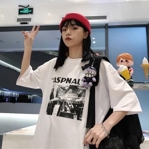 Harajuku t shirts women graphic ulzzang harajuku Casual tshirt female gothic t-shirt funny Women And Men Streetwear Tops