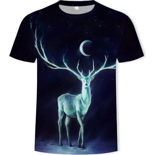 3d t shirt summer wolf print animal short sleeve shirt jacket mens fun t shirt 3d animal t large size shirt