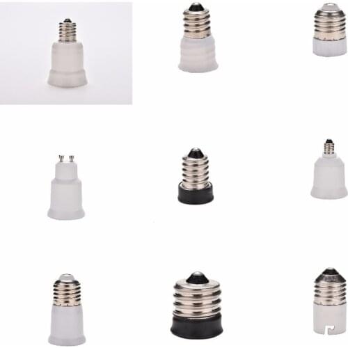 GU10/ E11/ E12 to E27 LED Light Bulb Adapter Lamp Holder Converter Socket Light Bulb Lamp Holder Adapter Plug MR16 E17 E14