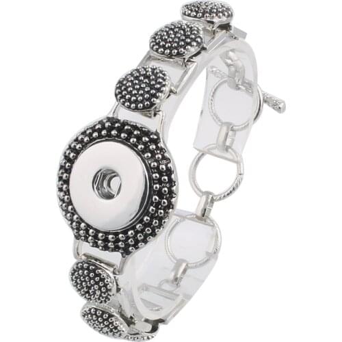 New Bangles 18mm Xinnver Snap Bracelet Metal snap Pulseras Button Gift Jewelry Bracelet For Women ZE080