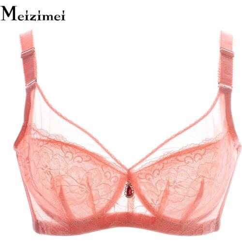 Meizimei Ultra Thin Lace Bralette Sexy Top Bh Super Push up Bras for women Plus Size BCD Underwear Brassiere lingerie Intimates