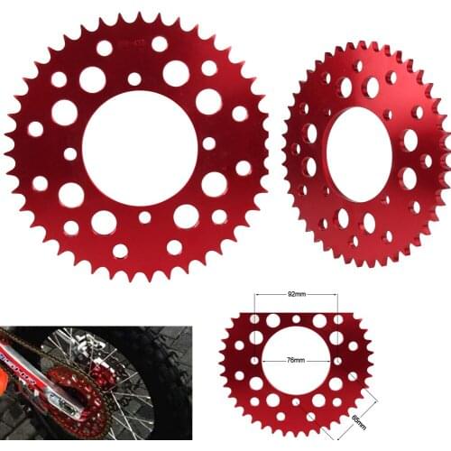 CNC 7075 Aluminum Alloy 420# 428# Chains 41T 43T Rear Chain Sprockets For KAYO BSE SSR 110 125 140 150 160 190cc Dirt Pit Bike