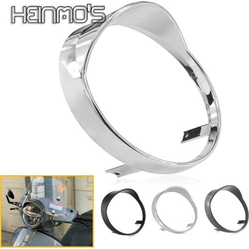 For Vespa GTS 250 300 2018 2019 2020 Scooter Headlight Cover Headlamp Frame Decorative Parts Front Light Circle Protector GTS300