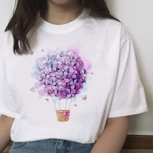 2020 Summer Women T-shirt Happy love Printed Tshirts Casual Tops Tee Harajuku 90s Vintage White tshirt Female Clothing