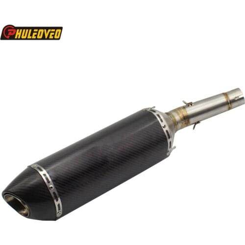 ID:40mm Motorcycle Exhaust Muffler Link Pipe Mid Pipe for NC700 NC750 NC750X NC750S Motorbike Muffler Exhaust Escape Escape Part