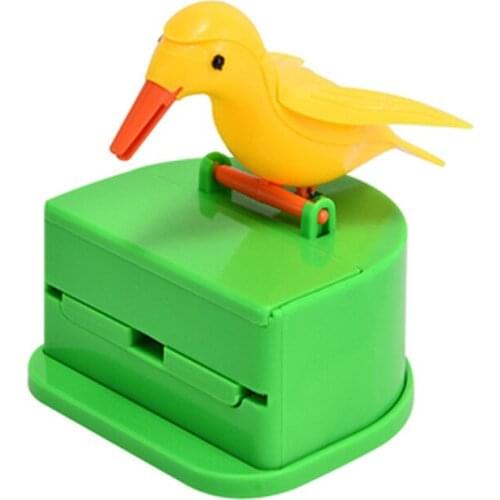 Cute Little Bird Toothpick Container Automatic Toothpick Dispenser Toothpick Holder Table Accessorys Toothpick Holder Storage