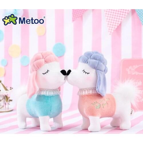 Kawaii Dog Metoo Doll Cute Cartoon Girls Baby Plush Stuffed Toys Soft Lovely Animals For Kid Children Christmas Birthday Gift