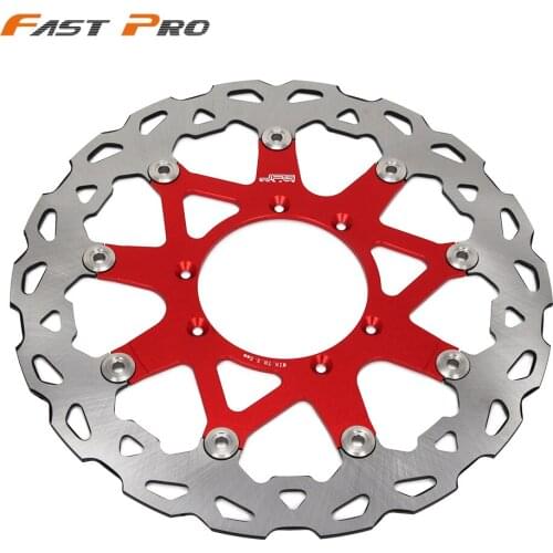 Motorcycle CNC 320MM Front Wavy Floating Brake Disc Rotor For HONDA CR125 CR250 CRF250R CRF250X CRF450R CRF450X CRF230F CR500