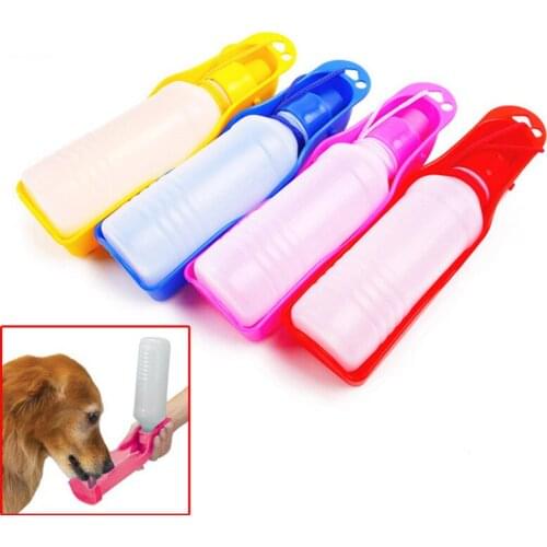 250ML Outdoor Portable Pet Dog Water Bottles Foldable Tank Drinking Design Travelling Bowl Feeding Dispenser