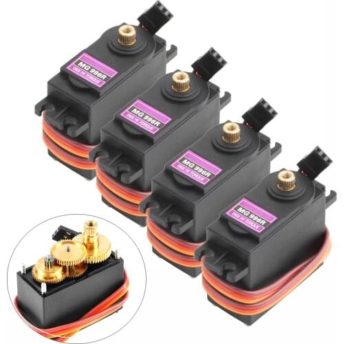 Hot sale 4PCS/lot 13KG 15KG Servos Digital MG995 MG996 Servo All Metal Gear for JR Car RC Model Helicopter Boat Arduino UNO DIY