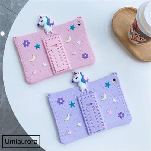 Case For iPad Mini 2 3 4 5 Air 2 4 10.9" 9.7 Cartoon Kids Cover For iPad 9.7 2017 2018 6th 7th 8th Generation 10.2 Silicon Funda