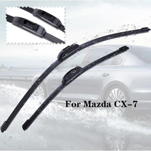 Wiper blades For Mazda CX-7 from 2006 2007 2008 2009 2010 2011 2012 2013 Clean car windshield