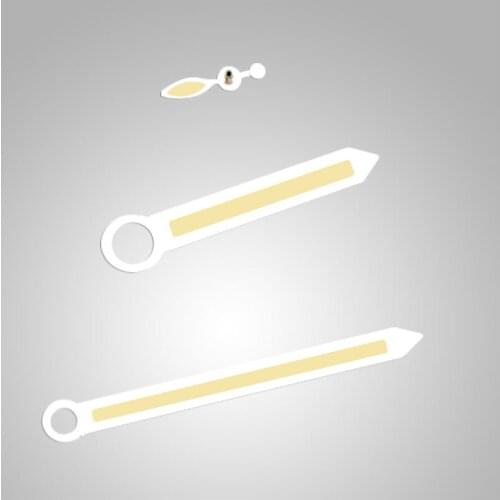 Rose Gold Luminous Watch Hands with Orange/ Transparent Edge for ETA 6497 6498 ST3600 ST3620 Watch Movement Parts