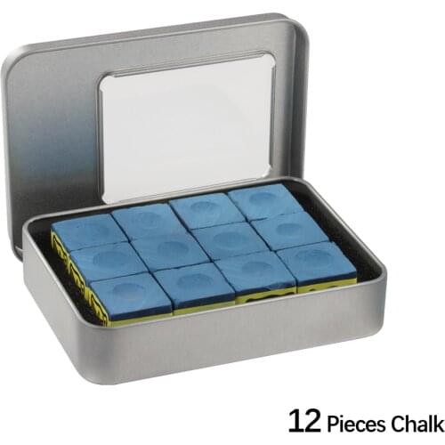 Triangle Chalk Billiard Chalk with Box Red Green Blue 12 Pieces No-slip Chalk Billiard Accessories Cheap Snooker Chalk