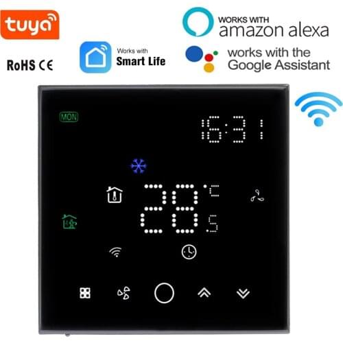 Smart Home WiFi Thermostat Temperature Tuya Controller Programming Digitalfor Cooling Heating Ventilation Air Conditioner SHOJZJ