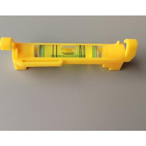Yellow Hanging Level Pen Horizontal Bubble Measuring Level Gadget Portable Acrylic Bubble Spirit Level with Plastic Shell