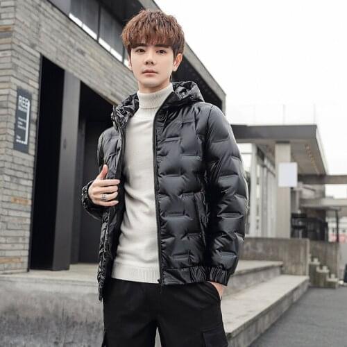 Winter Men Jacket High Quality Glossy Bread Thermal Coat Warm Hooded Parkas Windbreaker Padded Outwear Snow Wear Mens Clothing