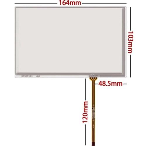 10 pcs/lot New 7.1 inch resistance touch screen 164*103 164MM*103MM for car dvd gps