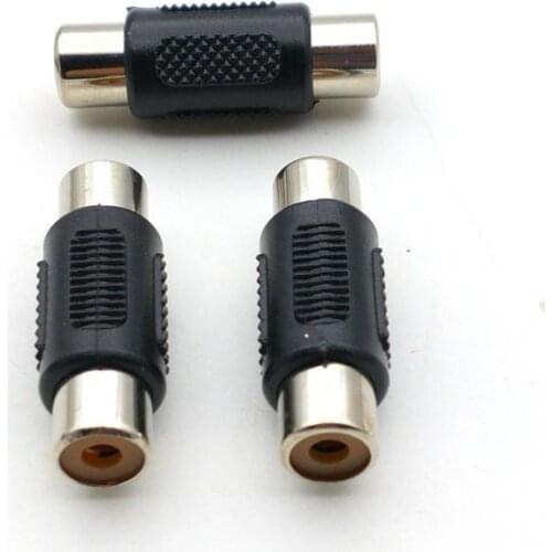 100pcs RCA Female to Female Audio Video Coupler adapter
