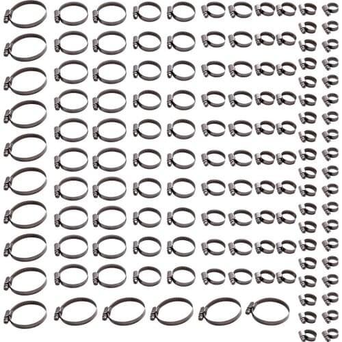 135pcs Hose Clamps 10-16mm 12-20mm 16-25mm 20-32mm 25-40mm 40-60 Stainless Steel