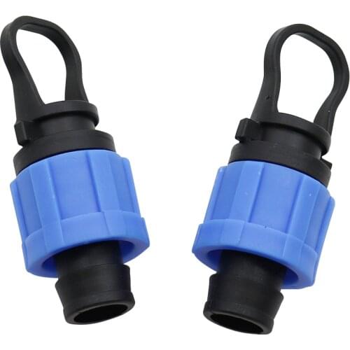 Household irrigation adapter garden hose connector 6mm Lock drip Tape plugs for Agriculture Greenhouse Drip Tape 10 Pc