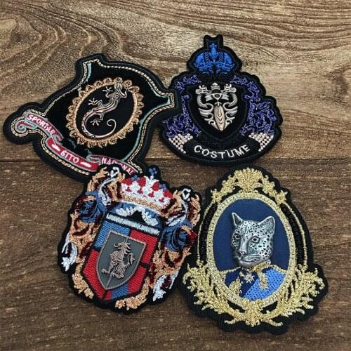 2 Pcs Embroidery animalBadgePatchesUsed for DIY Clothing Handbags and Other Fabricsdecoration Jacket patchesSewing Accessories