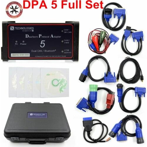 2018 New Arrival Professional Dearborn Protocol Adapter 5 HeavyDuty Truck Diagnosis DPA 5 Covers Many Trucks DHL Free