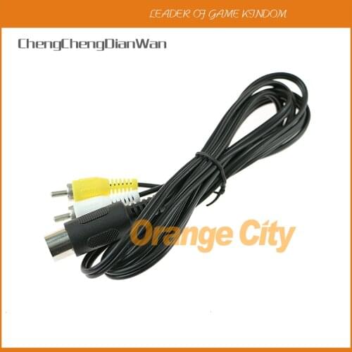 ChengChengDianWan 1.8m AV Audio Video Cable Cord Lead For Sega Mega Drive 1 Master System Genesis 1 Cable