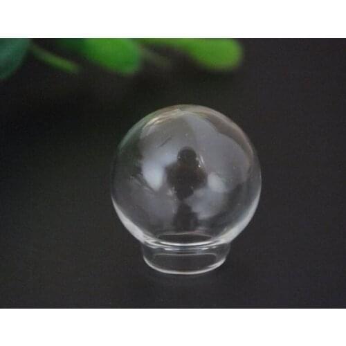Free ship!!50pieces 20x12mm MINI glass dome locket glass vial pendant handmade jewelry necklace findings empty ball