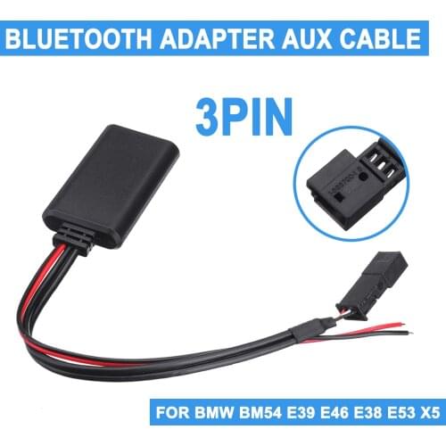 For BMW BM54 E39 E46 E38 E53 X5 Car bluetooth Module AUX IN Audio Radio Adapter 3-pin Car Electronics Accessories