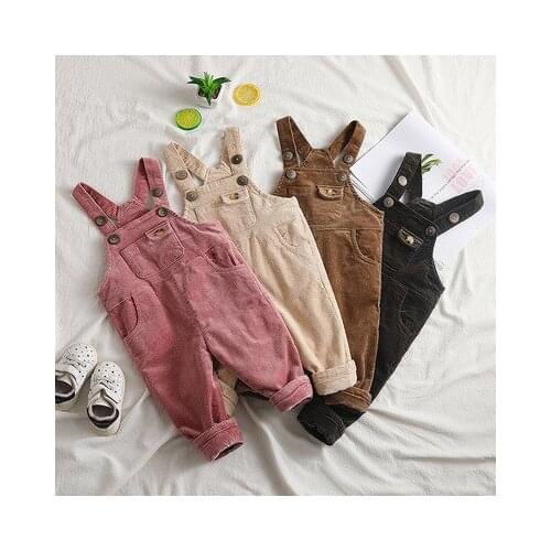 Baby Boys Girls Knit Overalls Lovely Sleeveless Solid Color One-Piece Romper Fall Clothes Buttons Four Season