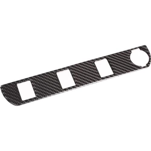 For Toyota Tacoma 2015-2020 Car Center Console Lighter Panel Button Cover Trim Carbon Fiber Sticker Decor Accessories