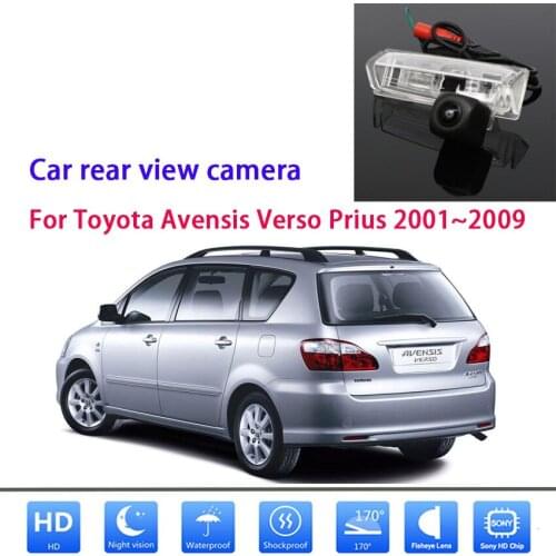 For Toyota Avensis Verso Prius Fish Eyes Night Vision Waterproof 2001~2009 Car Reversing Back Up Camera CCD HD