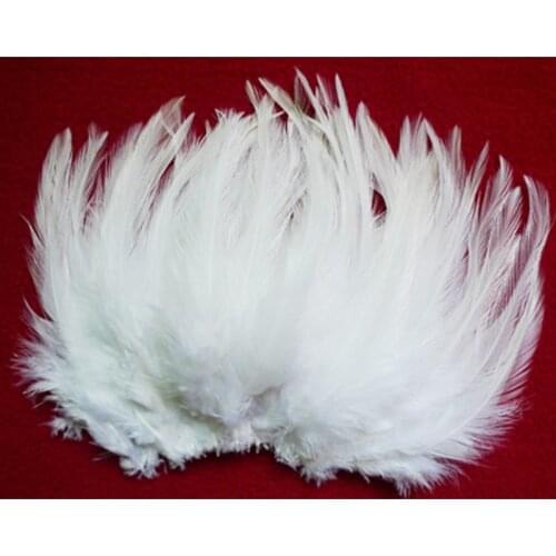 Wholesale natural 50pcs/lot Beautiful white Pheasant Neck Feathers 10-15cm/4-6